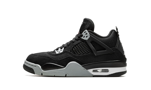 Air Jordan Retro 4 (GS) “Black Canvas”