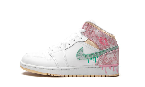 Air Jordan Retro 1 Mid (GS) “Paint Drip”