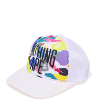Load image into Gallery viewer, Bape Hat Multi Camo NYC White