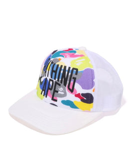 Bape Hat Multi Camo NYC White