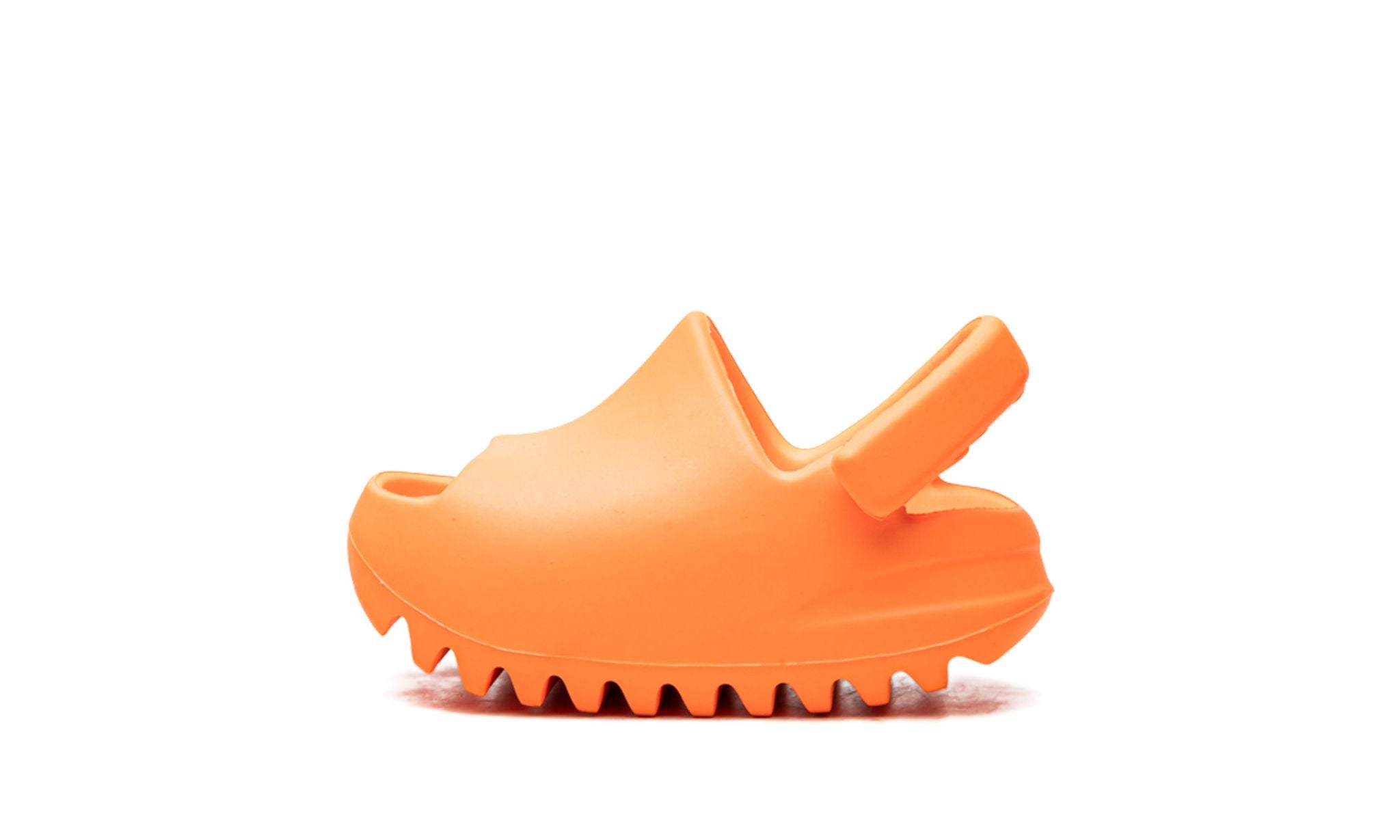 orange yeezy slides infant