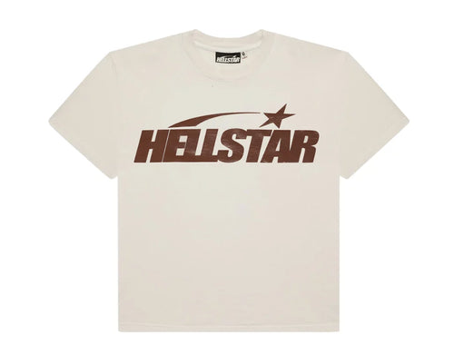 Hellstar Classic White Brown Tee