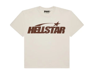 Hellstar Classic White Brown Tee