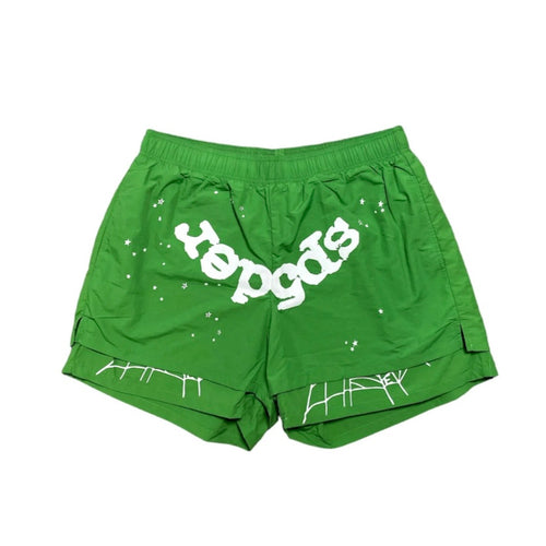 Sp5der OG Web Slime Green Short