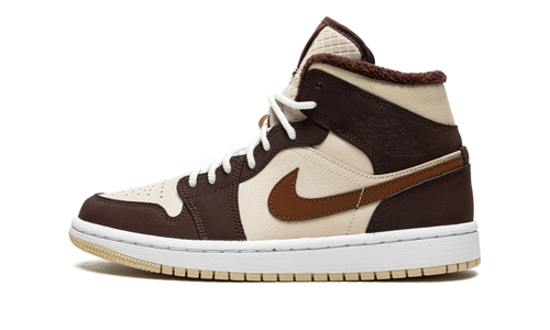 Air Jordan Retro 1 Mid (W) “Brown Basalt Oatmeal”