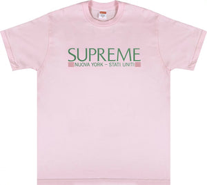 Supreme Nuova York Tee Pink